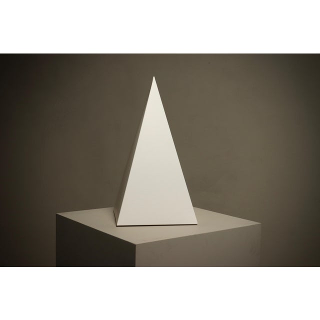 Mid-Century Modern Large Pyramid Table Lamp from Woja Holland, 1980s For Sale - Image 3 of 7