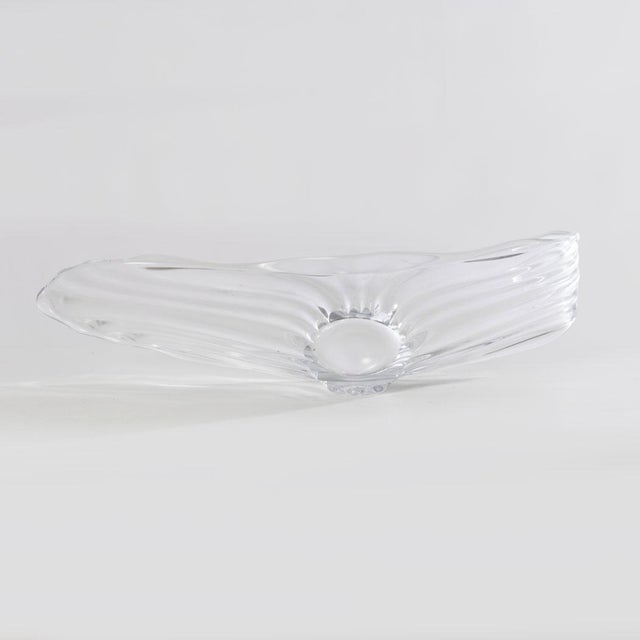 Glass Cofrac Art Verrier France Art Glass Bowl For Sale - Image 7 of 7