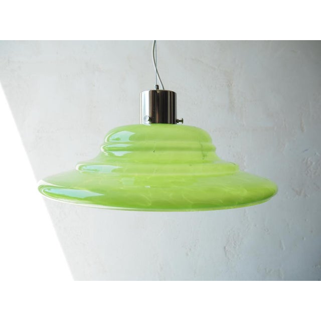 Mid-Century Glass Chandelier attributed to Stefan Tabery, Bohemia, 1960s. For Sale - Image 4 of 15