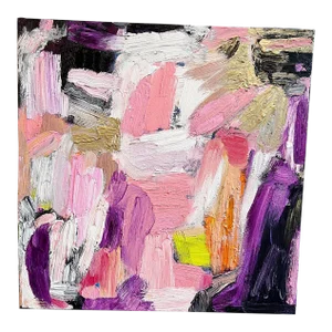 "Arms Around a Memory" Original Abstract Expressionist Oil Painting by Monica Shulman
