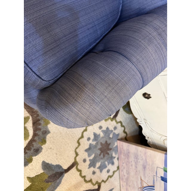 Contemporary 21st Century Vintage Designer Kravet Swivel Chair For Sale - Image 3 of 9