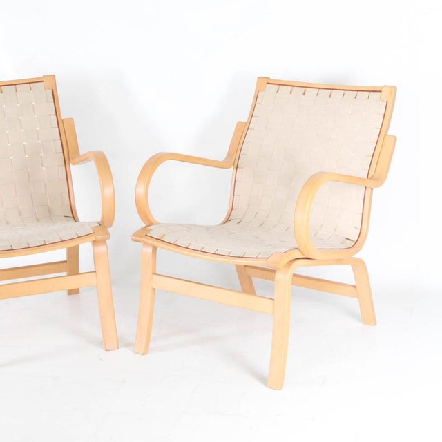 Wood Set of Scandinavian Armchairs, 1970s For Sale - Image 7 of 9