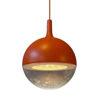 Mid-Century Space Age Orange Väster Pendant Light from Ikea For Sale