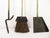 Mid-Century Modern Wall Mount ~ Mid Century Modernist Brass Fireplace Tools Set ~ Donald Deskey Era For Sale - Image 3 of 17