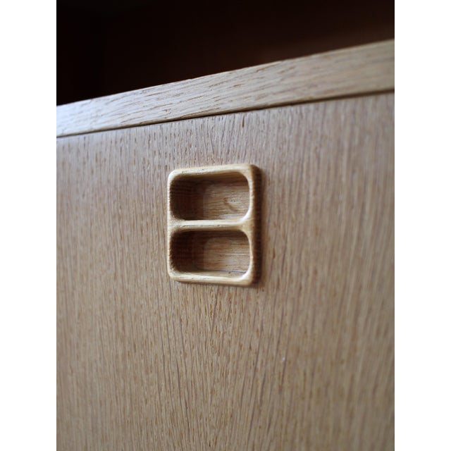 Wood Vintage Danish Bookcase in Oak with Flap, 1960s For Sale - Image 7 of 8