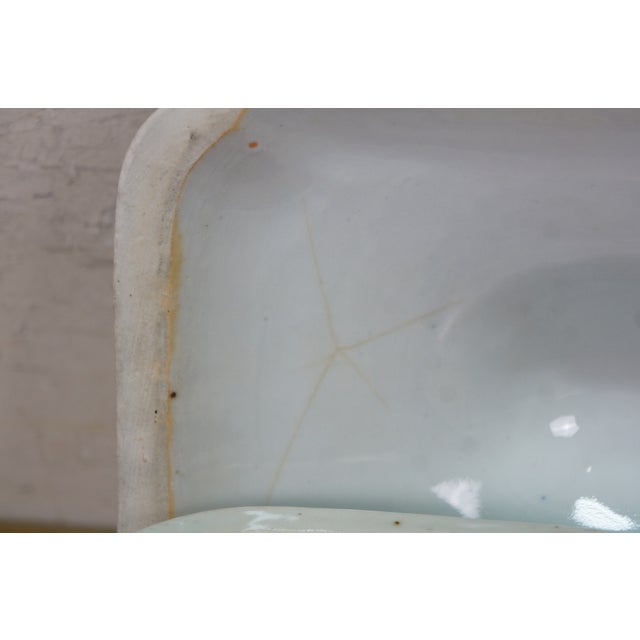 Blue Antique Chinese Export Canton Blue White Serving Platter & Vegetable Tureens For Sale - Image 8 of 18