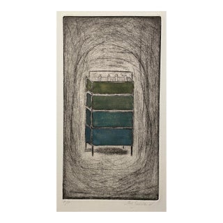 Artist's Proof Still Life Color Etching by Goddard For Sale