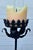 Metal Mid 20th Century Spanish Forged Iron Floor Candlesticks, Torchieres 5 Ft Tall - Pair For Sale - Image 7 of 16