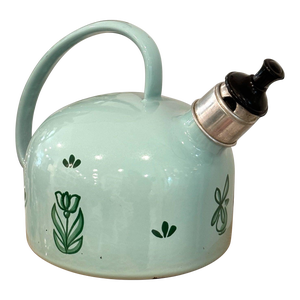 1940s Dutch Blue Floral Tea Kettle