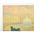 Textile French Vintage Robert Mahias Painting, Versailles at Sunset For Sale - Image 7 of 10
