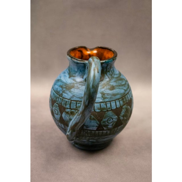 Glazed Earthenware Pitcher by Jérôme Massier Fils / Alain Maunier, Vallauris, France, 1960-1980 For Sale - Image 6 of 18