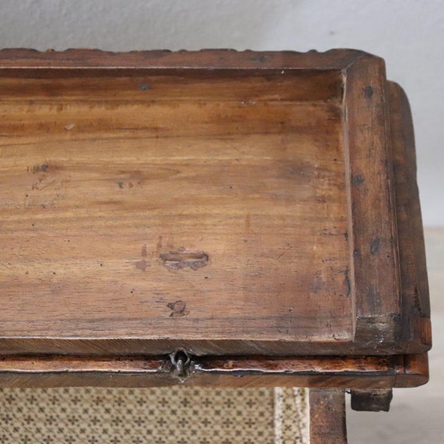 Brown Antique Walnut Long Bench For Sale - Image 8 of 18