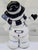 1980s Vintage 1984 Dedham Style Blue White Crackle Glaze Snowman Figurine, Potting Shed Attributed For Sale - Image 5 of 9