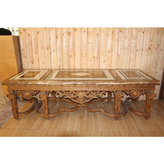 Console Table in Carved Wood For Sale - Image 3 of 18