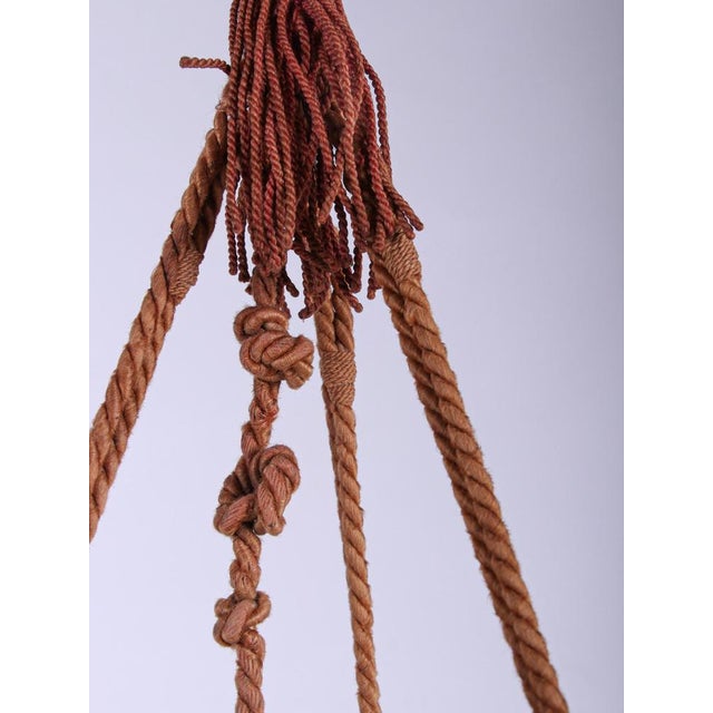 French Art Deco Carved Pink Alabaster Pendant, 1920s For Sale - Image 10 of 13