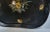 Vintage Black Tole Tray With Shells and Flowers For Sale - Image 4 of 7