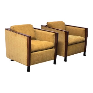 Bill Sofield for Baker Furniture Presidential Salon Chairs, a Pair For Sale