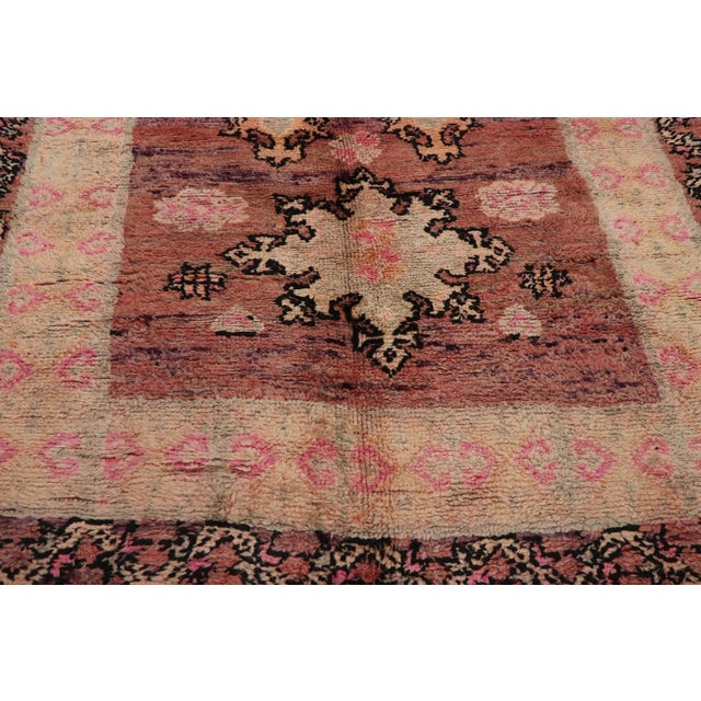 Berber Tribes of Morocco Vintage Berber Moroccan Rug - 05'10 X 08'08 For Sale - Image 4 of 9