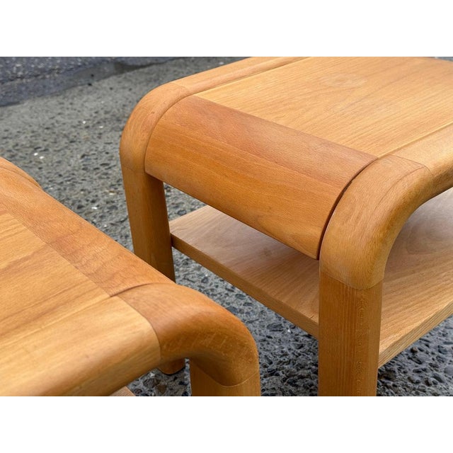 Mid-Century Danish Brutalist Nightstands by Villy Nørgaard, 1984, Set of 2 For Sale - Image 13 of 16