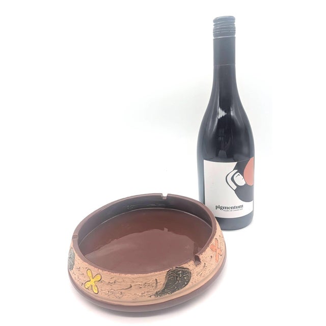 Ceramic Mid 20th Century Italian Sgraffito Stoneware Ashtray For Sale - Image 7 of 12