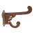 Antique Eastlake Distressed Cast Iron Wall Hook For Sale