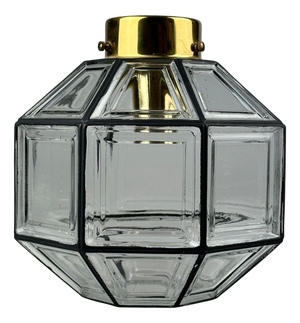 Vintage Ceiling Lamp in Glass from Limburg, 1970s