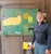 Large Abstract Mixed Media Painting by John Luckett in Greens, 36” X 48 For Sale In Palm Springs - Image 6 of 6