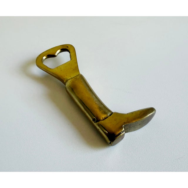 Ralph Lauren Equestrian Brass Riding Boot Bottle Opener For Sale - Image 4 of 7
