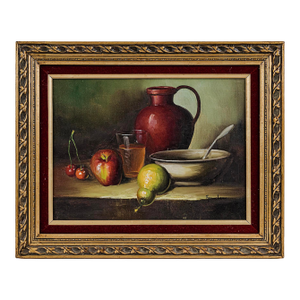 Original Oil Painting by Frank Lean - Tabletop Still Life