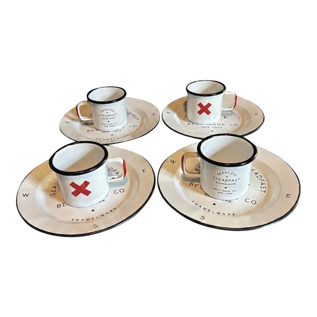 Best Made Co. "Seamless & Steadfast" Enamelware Dinner Service for Four For Sale