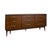 Bassett Vintage Mid Century Modern Bassett Furniture Walnut Triple Dresser Credenza. For Sale - Image 4 of 10