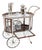 Antique Art Deco French Gilded Bar Cart, 1920s For Sale