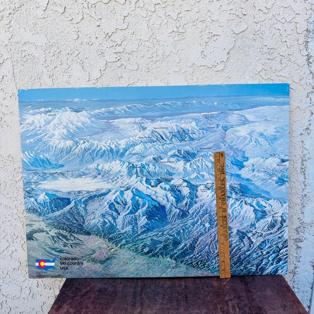1973 Hal Shelton Colorado Ski Country Usa Poster; 29 X 21 For Sale - Image 11 of 16
