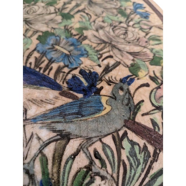 Middle Eastern Floral Botanical Decor Tiles, Set of 2 For Sale - Image 9 of 18