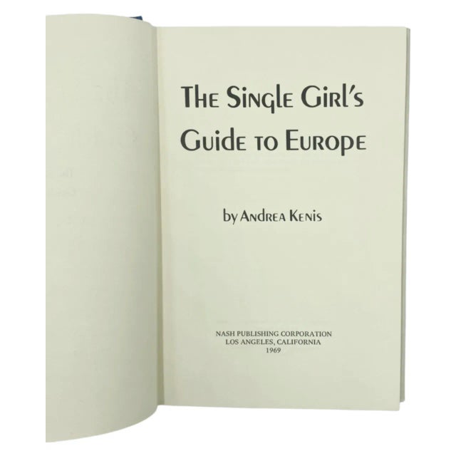 1969 The Single Girl's Guide to Europe by Andrea Kenis 1st Edition Travel Book For Sale - Image 4 of 12