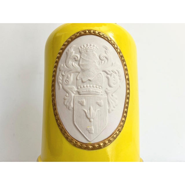 1940s Coat of Arms Lamp & Shade For Sale - Image 11 of 17