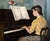 François Gall - The Elegant Piano Player - C1940s Oil Painting For Sale - Image 4 of 10