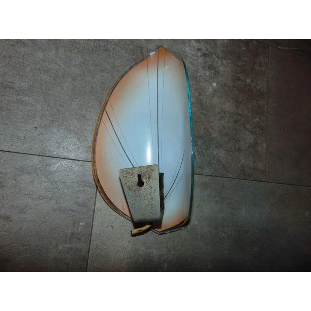 Mid-Century Glass Sconce For Sale - Image 4 of 7