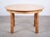 Brown Vintage Brutalist Oak Dining Table with Extensions by Henning Kjærnulf, 1960s For Sale - Image 8 of 11