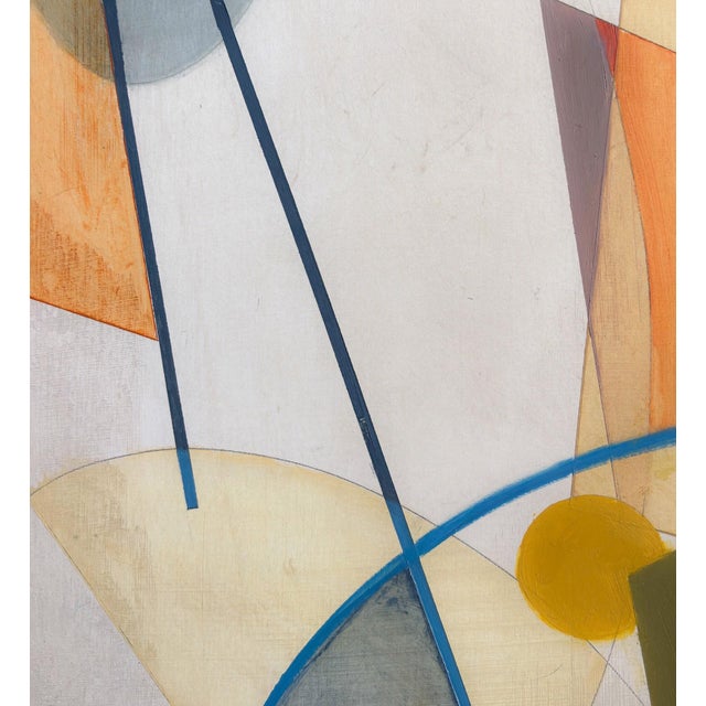 The Moment Before We Started Was My Favorite Moment by Amy Hutcheson | Oil on wood cradle abstract shapes and colors For Sale - Image 4 of 5
