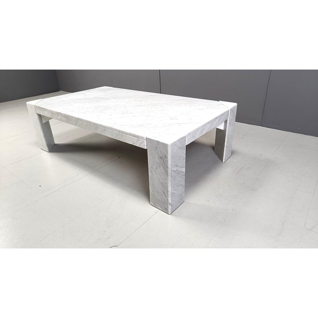 Vintage Rectangular Marble Coffee Table, 1970s For Sale - Image 6 of 11
