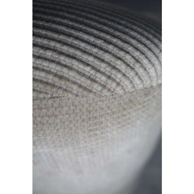 Set of Space Age Armchairs in Beige Ribbed Velvet. France, 1970s For Sale - Image 11 of 18