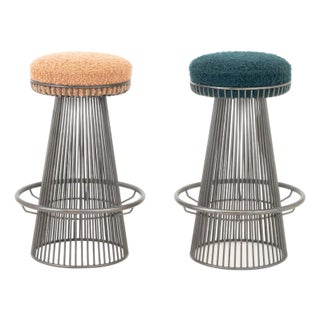 Arthur Umanoff for Contemporary Shells Bar Stools, Pair For Sale