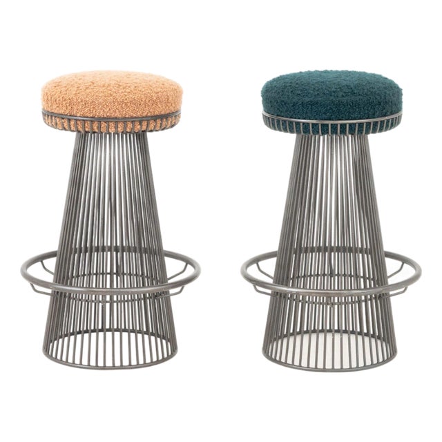 Arthur Umanoff for Contemporary Shells Bar Stools, Pair For Sale