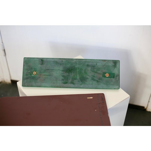 Smoked Mirror, Black Glass and Green Stone Support, France, 1958 For Sale - Image 15 of 15