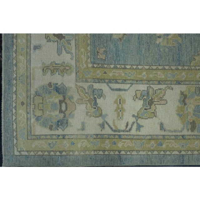 Turkish Oushak Rug 10'2" x 13'10" #18601 For Sale - Image 4 of 8