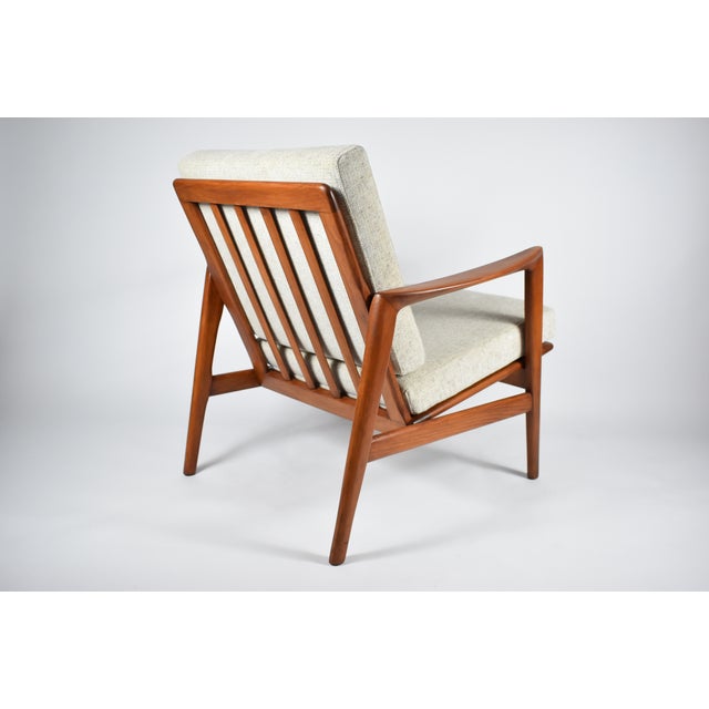Wood Scandinavian Armchair in Beige, 1960s For Sale - Image 7 of 17
