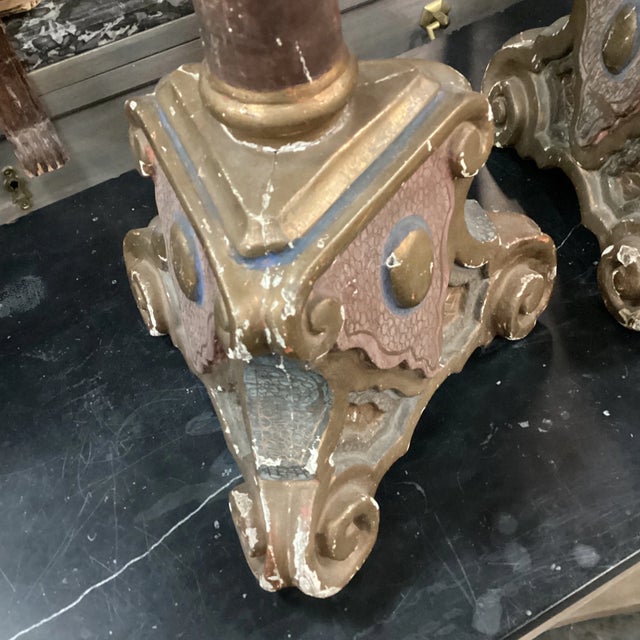 Early 20th Century French Tall Candlesticks - a Pair For Sale - Image 11 of 12