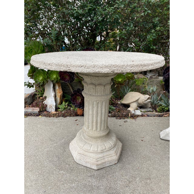 Vintage Mid Century Concrete Garden Table Chairish