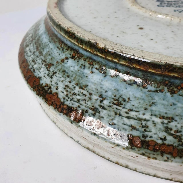 Silver Mid-Century Brutalist Ceramic Bowl by Drejargruppen for Rörstrand, Sweden For Sale - Image 8 of 12